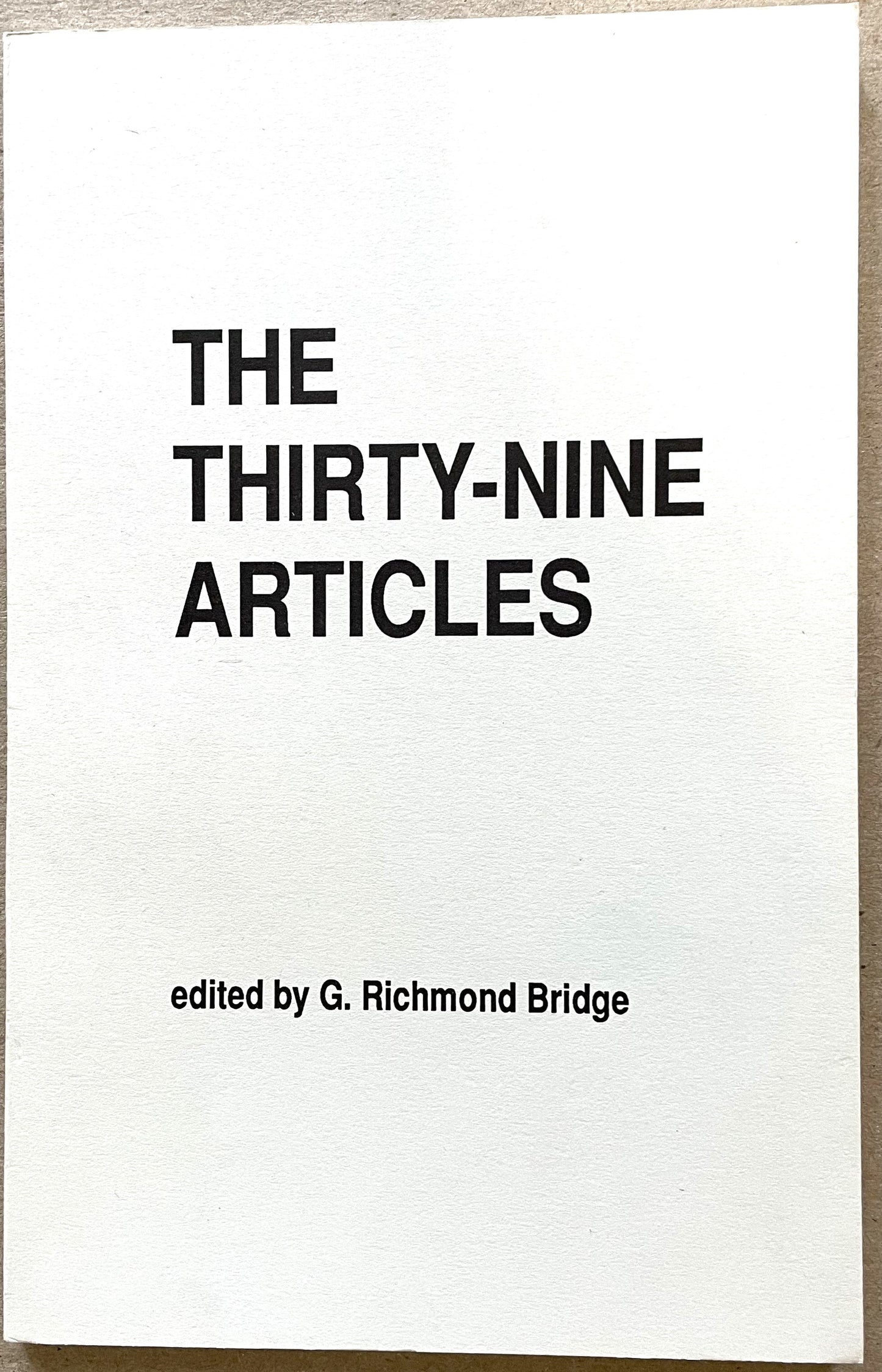 ATC 1989 The Thirty-Nine Articles