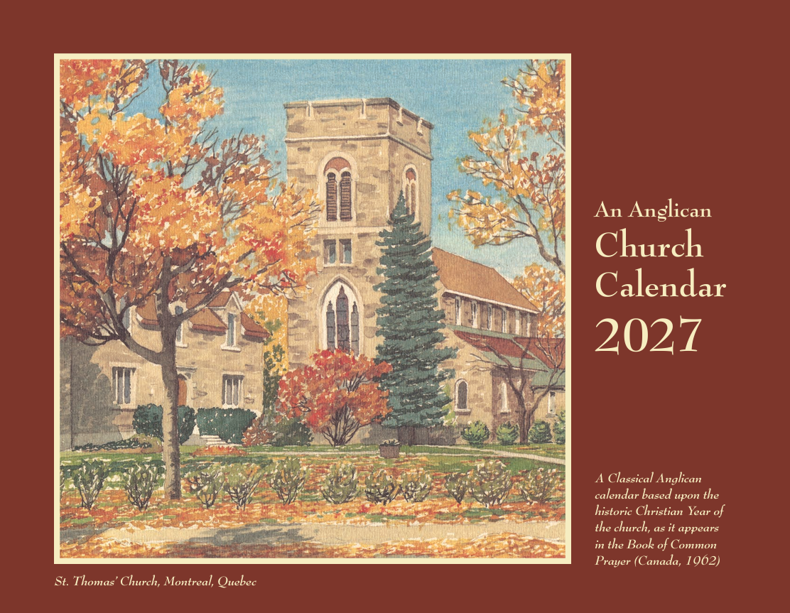 An Anglican Church Calendar 2027